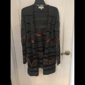 Open Front Grey Cardigan